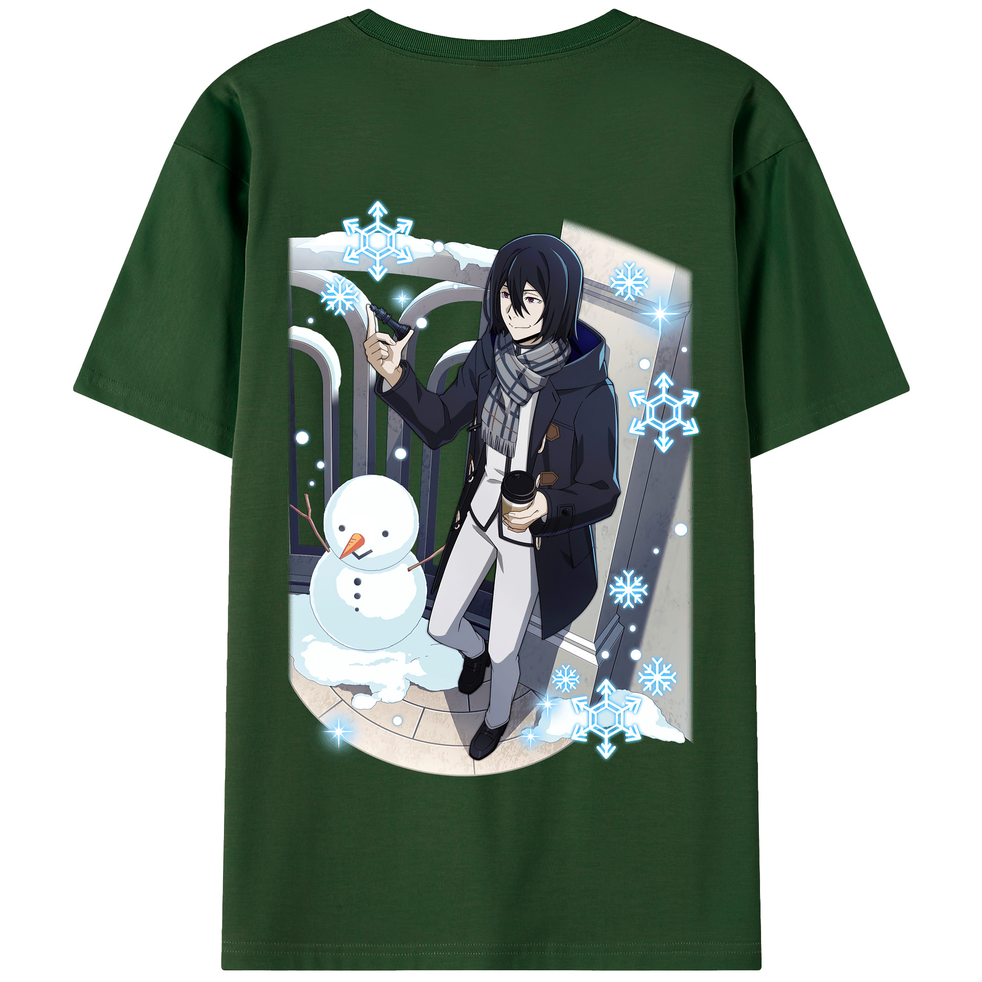 （画像用） 文豪ストレイドッグス Bungo Stray Dogs 綿100％半袖Tシャツ（背面プリント）